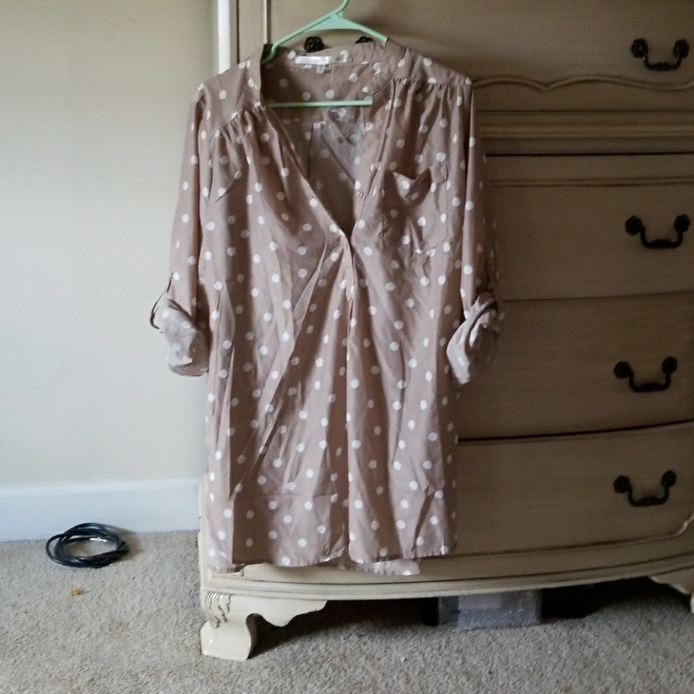 1x polkadot blouse from Modcloth